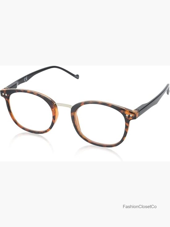 Classic Oval Reading Glasses with Spring Hinges - Full Rim main image 6